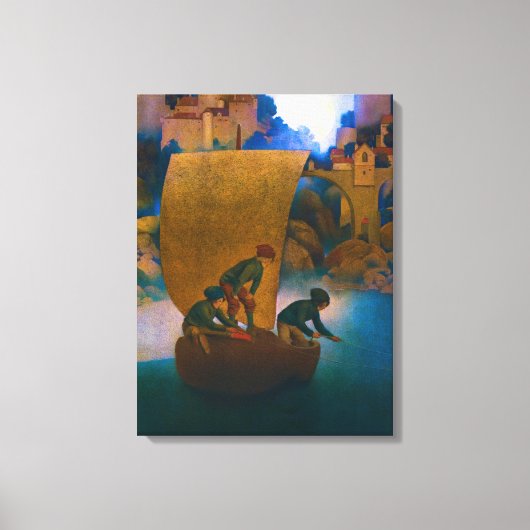 Wynken, Blynken und Nod, 1905 von Maxfield Parrish Leinwanddruck (Vorderseite)