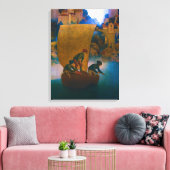 Wynken, Blynken und Nod, 1905 von Maxfield Parrish Leinwanddruck (Insitu (Wohnzimmer))