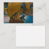 Wynken, Blynken und Nod, 1905 von Maxfield Parrish Mitteilungskarte (Vorne/Hinten)