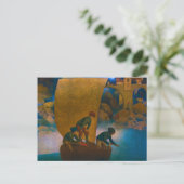 Wynken, Blynken und Nod, 1905 von Maxfield Parrish Postkarte (Stehend Vorderseite)