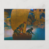 Wynken, Blynken und Nod, 1905 von Maxfield Parrish Postkarte (Vorderseite)