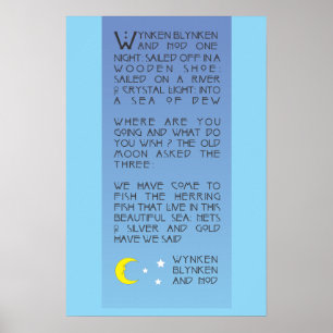 Wynken, Blynken und Nod Poster