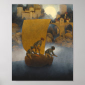Wynken Blynken und Nod von Maxfield Parrish 1902 Poster (Vorne)