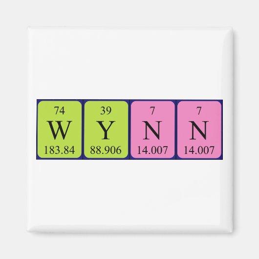 Wynn Periodenmagnet Magnet (Vorne)