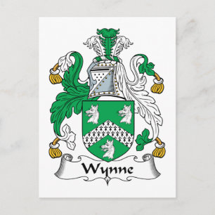 Wynne Familienwappen Postkarte