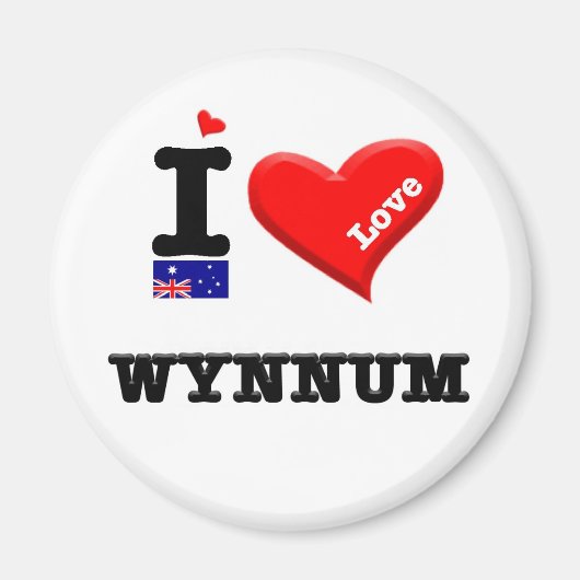 WYNNUM - I-Liebe Magnet (Vorne)
