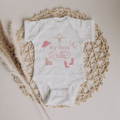 WYNONA Boho Blush Pink 1. Rodeo Cowgirl Country Baby Strampler