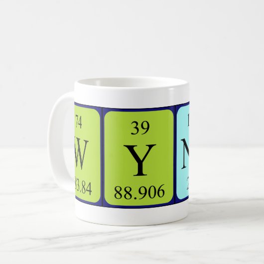 Wynona Periodenname Tasse (Vorderseite Links)