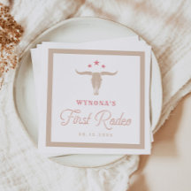 WYNONA Pink Cowgirl First Rodeo Geburtstagsparty