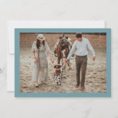 WYNONA Terracotta Western Cowboy Weihnachtskarte Einladung (Rückseite)