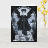 Wynter gotische karte (Gelbe Blume)