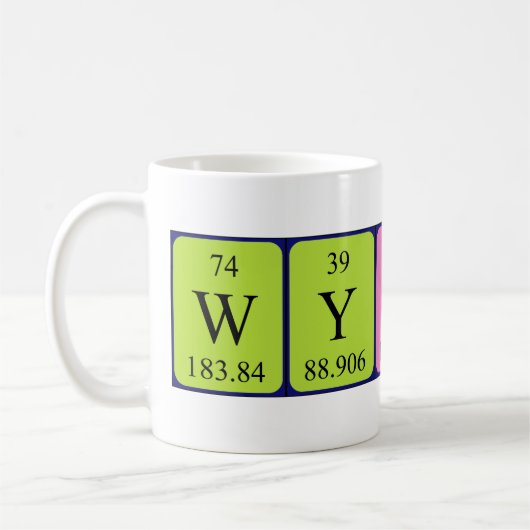 Wynter Periodenname Tasse (Links)