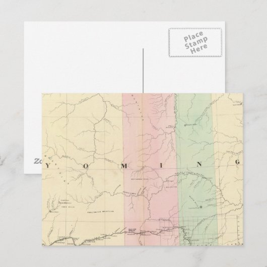 Wyoming 3 postkarte (Vorne/Hinten)