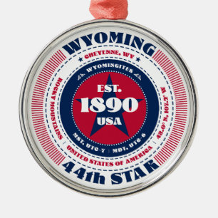 Wyoming 44. Staat Weihnachtsschmuck