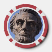 Wyoming, Abe Lincoln Pokerchips (Rückseite)