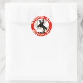 Wyoming Air Service Runder Aufkleber (Tasche)