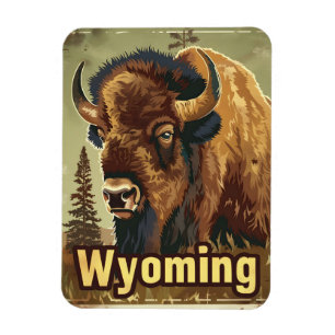 Wyoming American Bison Magnet