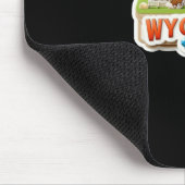 Wyoming-Aufkleber Mousepad (Ecke)