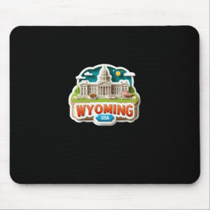 Wyoming-Aufkleber Mousepad