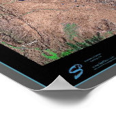 Wyoming aus dem Satellitenplakat Poster (Ecke)