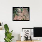 Wyoming aus dem Satellitenplakat Poster (Heimbüro)