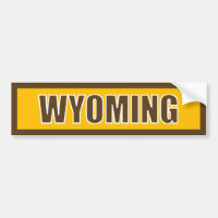 Wyoming-Autoaufkleber
