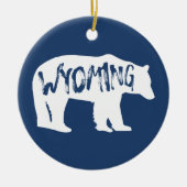 Wyoming Bär Keramik Ornament (Vorne)