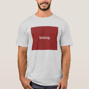 Wyoming Belong Staat Map T - Shirt