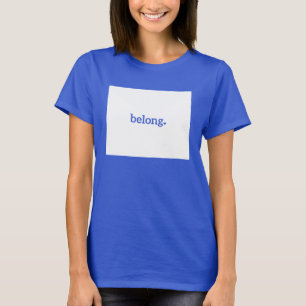 Wyoming Belong Staat Map T-Shirt