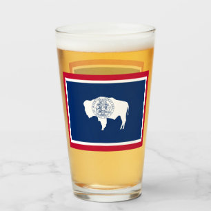 WYOMING BIER GLASS GLAS