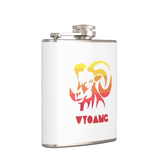 Wyoming Bighorn Sheep Flachmann (Rechts)