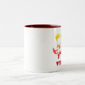 Wyoming Bighorn Sheep Zweifarbige Tasse (Mittel)