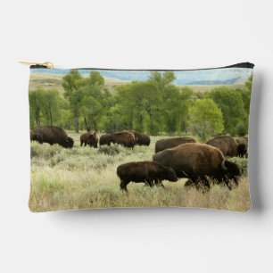 Wyoming Bison Natur Tierfotografie Zubehörtasche
