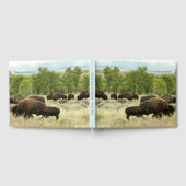 Wyoming Bison Nature Animal Fotografy Gästebuch (Voll)