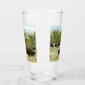 Wyoming Bison Nature Animal Fotografy Glas (Links)