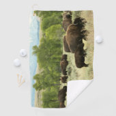 Wyoming Bison Nature Animal Fotografy Golfhandtuch (Insitu)