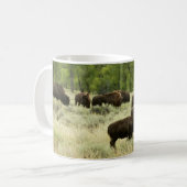 Wyoming Bison Nature Animal Fotografy Kaffeetasse (Vorderseite Links)