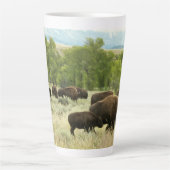 Wyoming Bison Nature Animal Fotografy Milchtasse (Vorderseite)