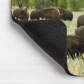 Wyoming Bison Nature Animal Fotografy Mousepad (Ecke)