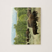 Wyoming Bison Nature Animal Fotografy Puzzle (Vertikal)