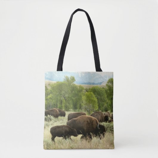 Wyoming Bison Nature Animal Fotografy Tasche (Vorderseite)