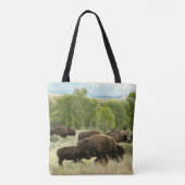 Wyoming Bison Nature Animal Fotografy Tasche (Rückseite)