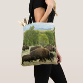 Wyoming Bison Nature Animal Fotografy Tasche (Von Nahem)