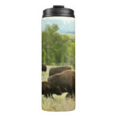 Wyoming Bison Nature Animal Photography Thermosbecher (Vorderseite)