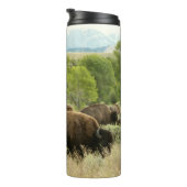Wyoming Bison Nature Animal Photography Thermosbecher (Nach rechts gedreht)