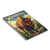 Wyoming Bison Notizblock (Rechte Seite)