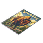 Wyoming Bison Notizblock (Linke Seite)