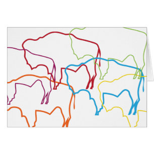 Wyoming Bison Stolz Unschärfe