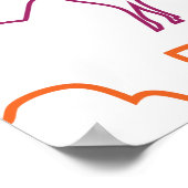 Wyoming Bison Stolz Unschärfe Poster (Ecke)