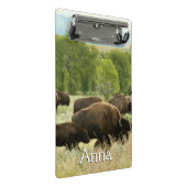 Wyoming-Bisons Mini Klemmbrett (Schrägansicht)
